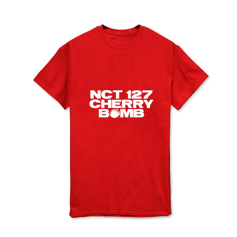 Mainlead KPOP NCT 127 футболка CHERRY BOMB #127 DongHyuck с надписью JaeHyun|Футболки| |