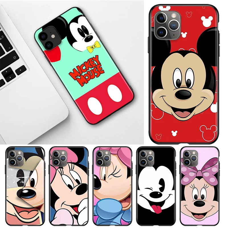 

Disney Cartoon Lovely Minnie Mickey Mouse For iPhone 13 12 11 SE XS XR X 7 8 6 5 mini Plus Pro MAX 2020 Phone Case