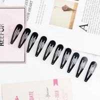 10pcsset new simple black girls hair clips fashion women hairpins metal barrettes kids hairgrips hair styling accessories