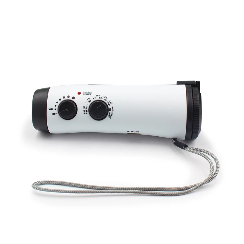 handheld flashlight solar emergency hand crank flashlight self powered am fm radios 5 led flashlight with smart phone charger free global shipping