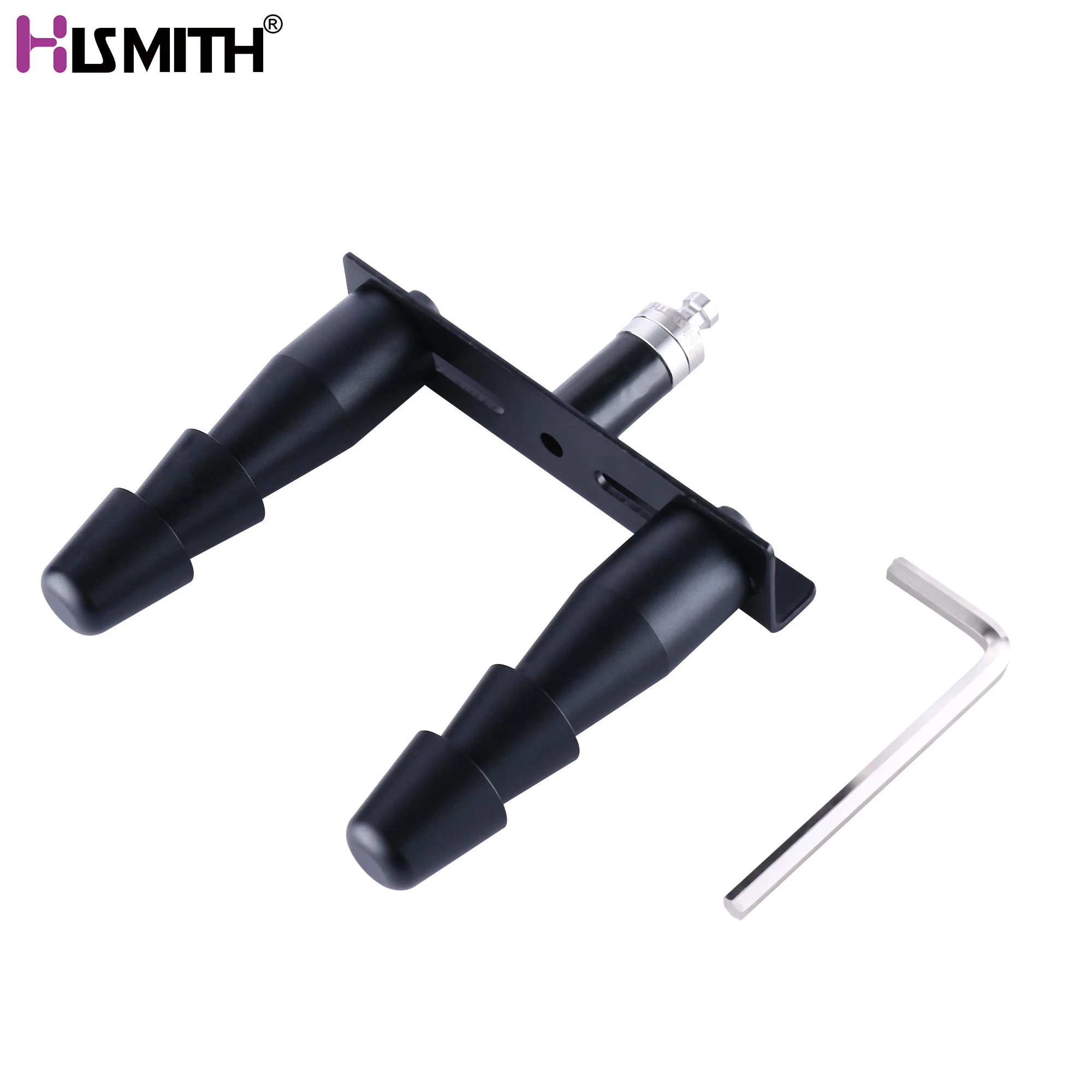 HISMITH Double Vac-u-Lock Adapter Dildos Holder Black Distance Adjustable KlicLok Connector Premium Sex Machine Accessories