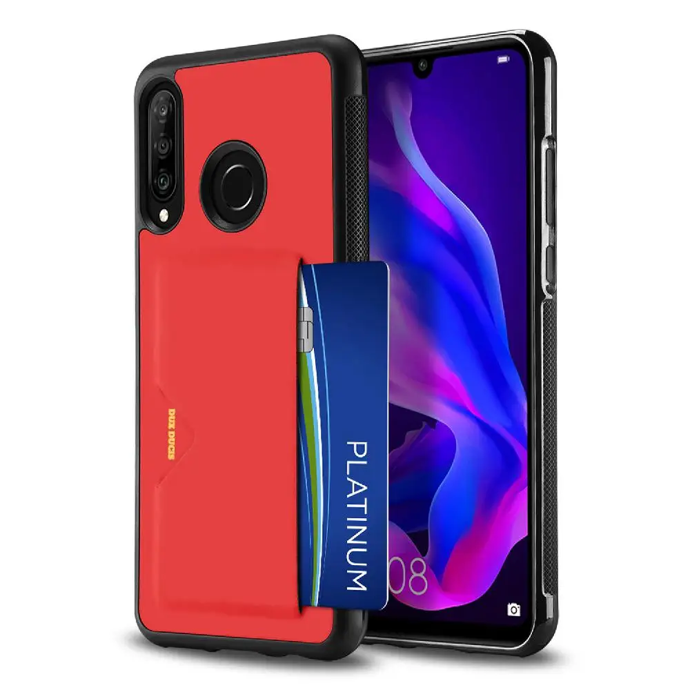 Для HUAWEI P30 lite чехол сплошной цвет полный защитный чехол для телефона с слотом для карт Поддержка беспроводной зарядки пыленепроницаемый