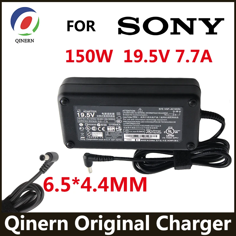 150 Вт 19 5 в 7.7A 6 5*4 4 мм адаптер для ноутбука Sony Vaio VGP-AC19V17 VGP-AC19V54 ADP-150TB PCGA-AC19V7 VPCL239FW VPCL238FC