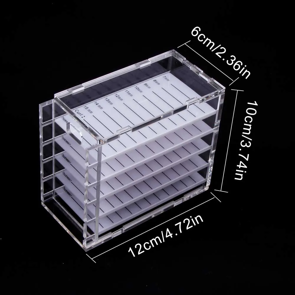 5 слоев коробка для хранения ресниц контейнер макияжа поддон пластина прививки