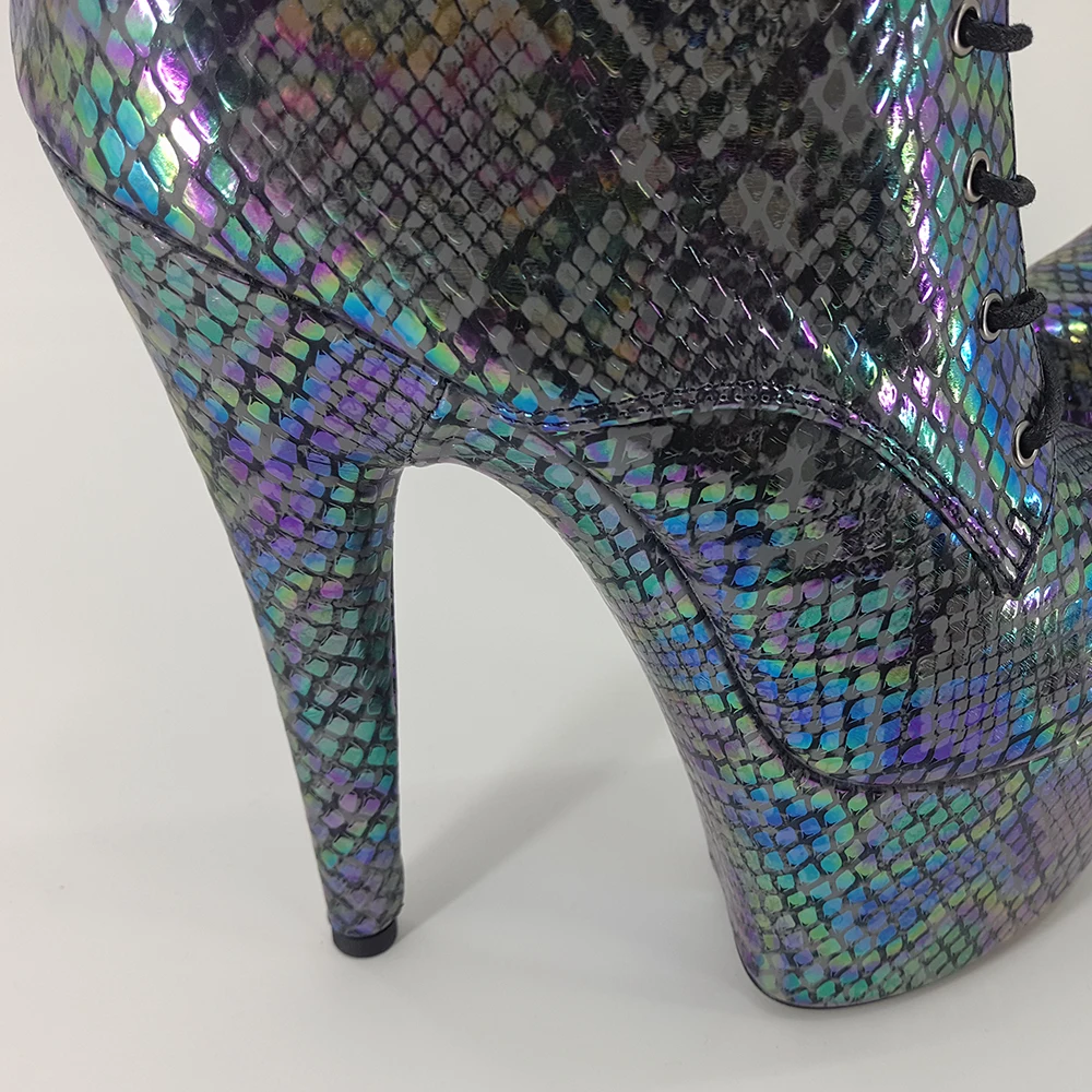 Обувь Leecabe для танцев на шесте 17 см/7 дюймов ботинки платформе и высоком каблуке с