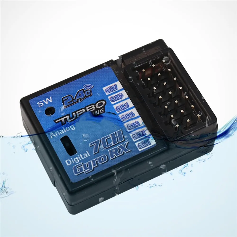TB-RX200 Digital profesional, receptor de 7 canales de 2,4 GHz para Turbo Racing V3.1, sistema transmisor de TB-TX2-1