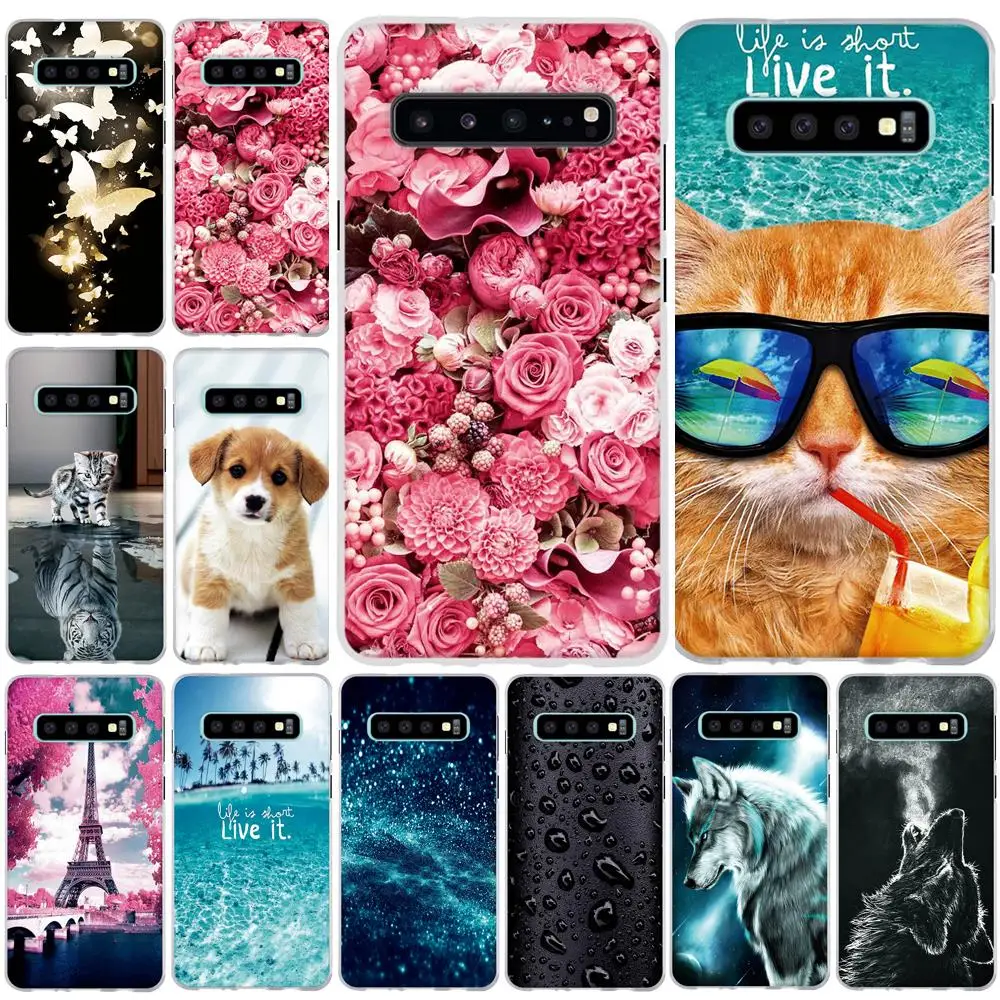 Чехол для Samsung Galaxy s10e s5 S6 S7 S9 10 Plus силиконовый мягкий чехол с 3D рисунком из ТПУ S10
