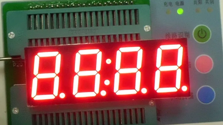 ЖК-дисплей 0 8 дюйма 7-сегментный красный/синий/зеленый/белый светодиодный дисплей