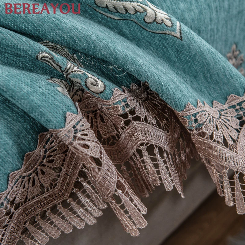 Роскошные Чехлы для диванов гостиной шенилл жаккард толстый защита