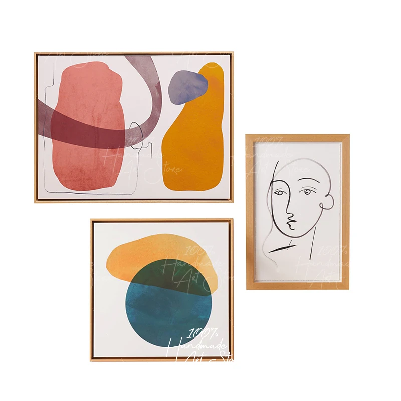 

New Design High Quality Hand-painted Modern Golden Oil Painting on Canvas Modern Art for All Kinds of Wall Decor