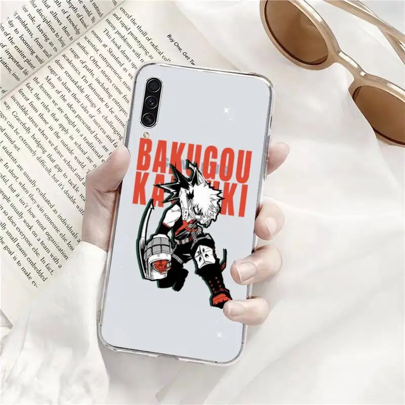 

boku My hero academia Phone Case Transparent For Samsung Galaxy A71 A21s S8 S9 S10 plus note 20 ultra