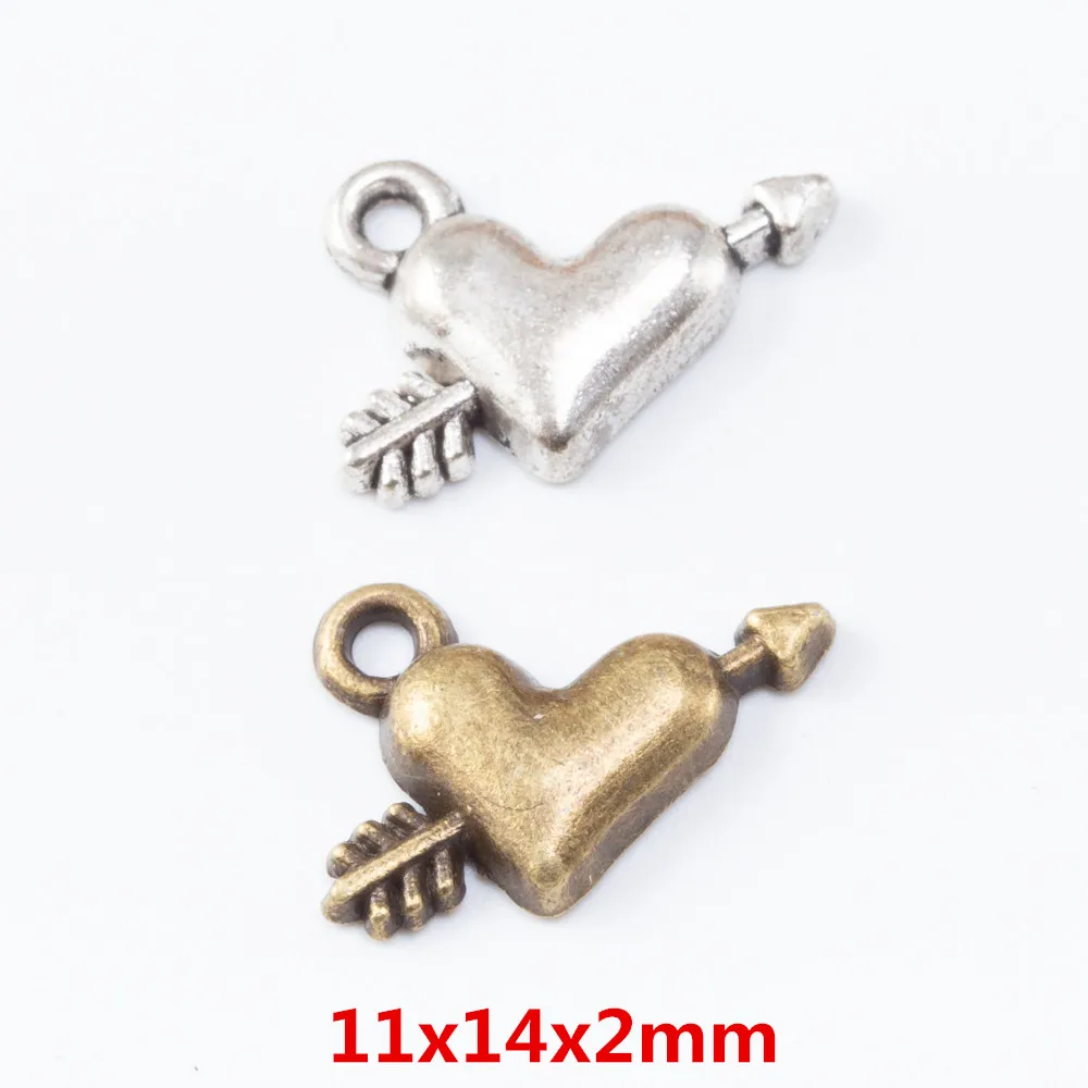 

Новая мода 320 шт любовь кулон DIY ювелирных изделий ретро браслет ремесла металлический цинковый сплав DIY аксессуары 6973