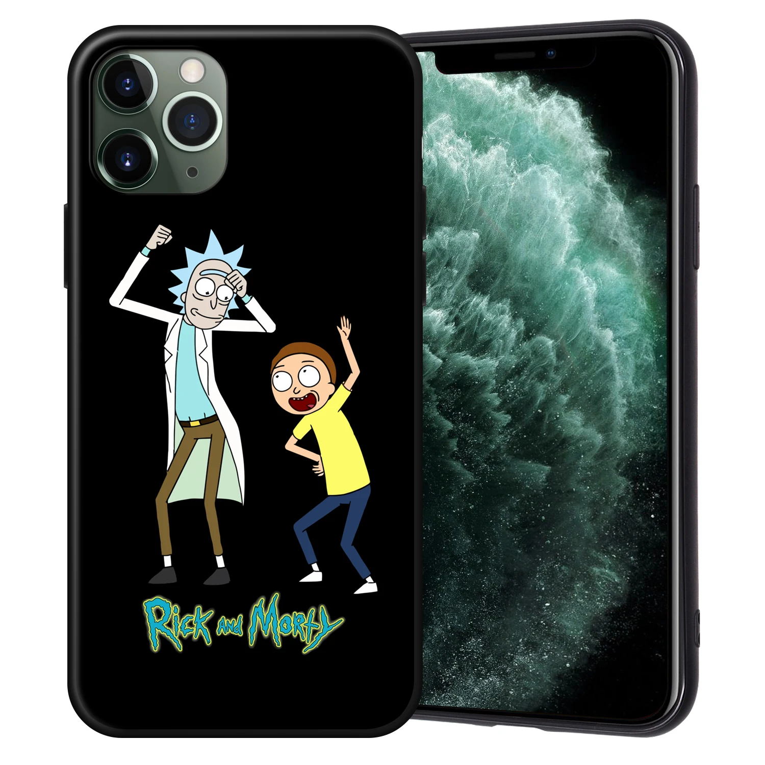 Рик и Морти черный чехол ТПУ для iPhone XR XS Max X Coque для iPhone 11 Pro Max чехол для iPhone 7 8 6 6S Plus 5 5S SE Fundas - Цвет: H7245