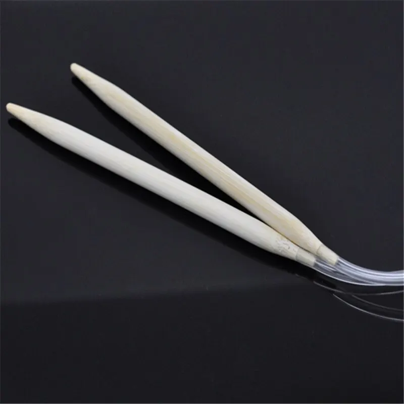 

(US11 8.0mm)Transparent Tube Circular Knitting Needles Crochet Hooks Sweater Wool Cotton Yarn DIY Knit Accessories 120cm 1PC