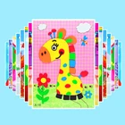 5 шт.компл., Мультяшные животные, 3D наклейка из вспененного этилвинилацетата, пазл для детского сада, детский набор материалов ручной работы, развивающие игрушки для мозга
