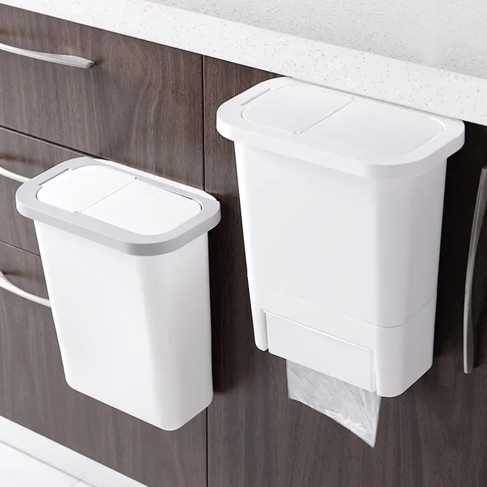 Небольшой подвесная корзина для мусора инновационный дизайн двери шкафа