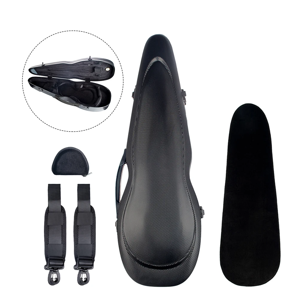 4/4 полноразмерный Портативный чехол для скрипки из углеродного волокна легкий