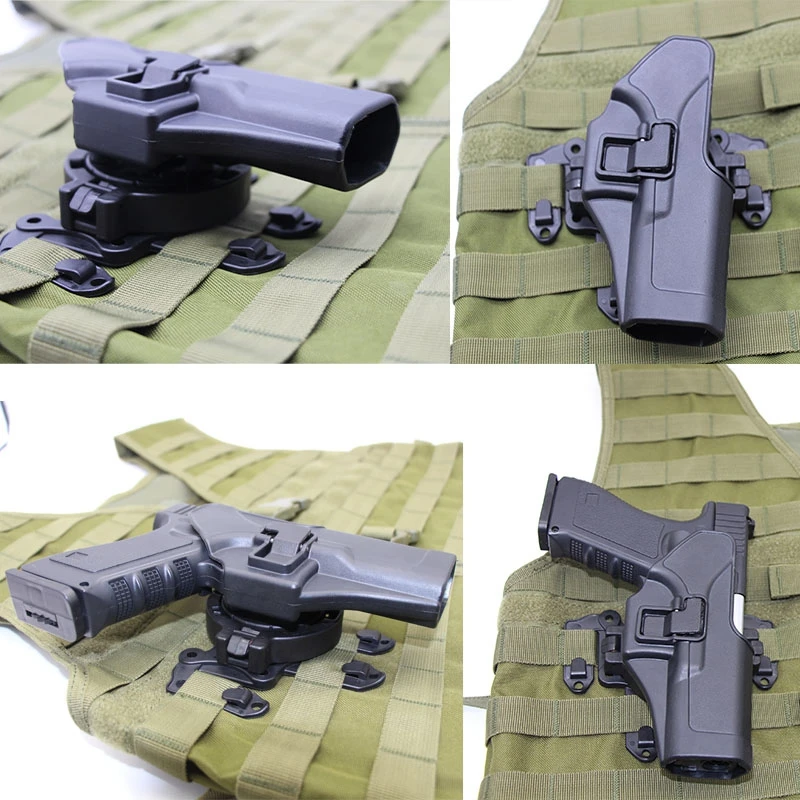 

MOLLE Holster Platform Plate CQC Quick Release Holster Adapter Mount for Glock 17 19 BERETTA M9 92 Tactical Vest Equipment