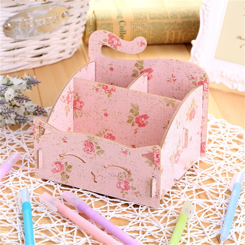 Ящик для хранения ювелирных изделий с милым котом деревянный Органайзер Дамский