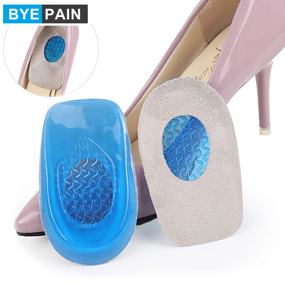 1 пара гелевых подушек на пятке BYEPAIN чашки для поддержки костной Шпоры