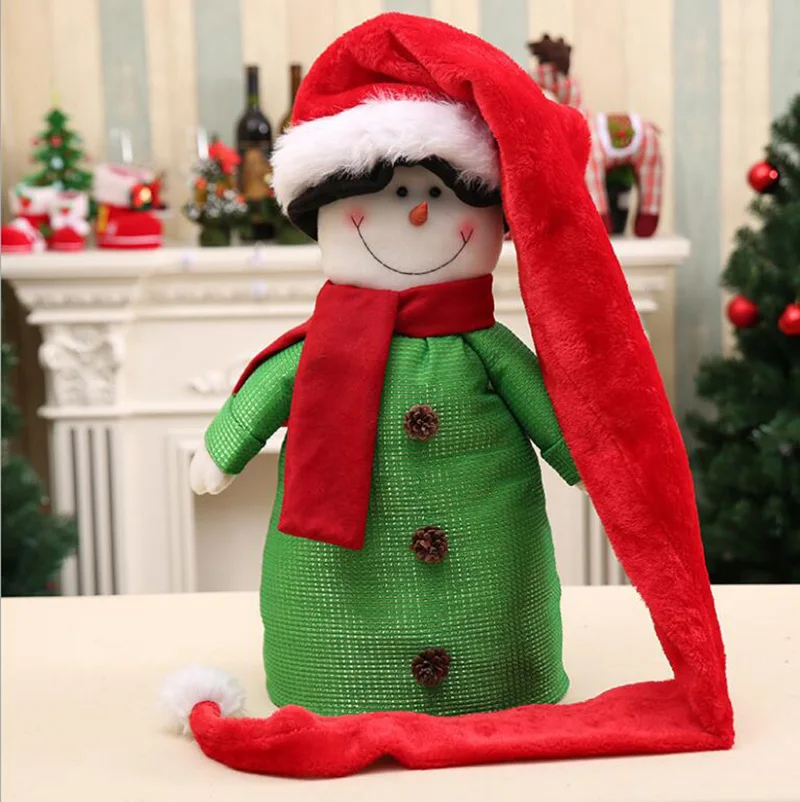 Светодиодный Рождество Шапки шапочка свитер Санта Клауса шапка светильник на