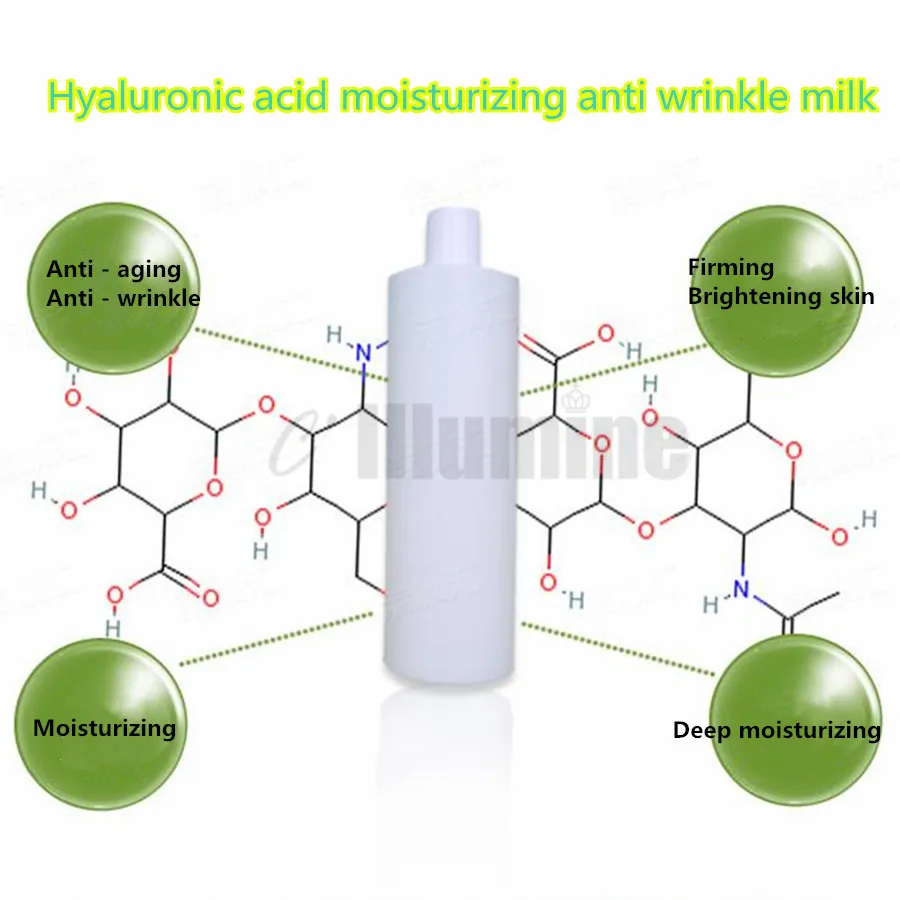 Hyaluronic Acid Lotion Moisturizing Anti Wrinkle Milk 1000g Anti-aging Firming Brightening Beauty Salon Wholesale