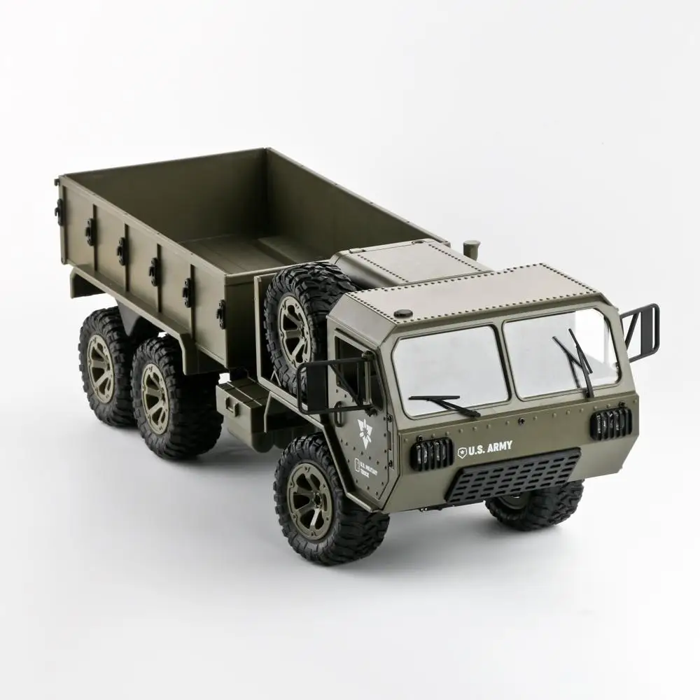 

FY004A 1/16 2.4G 6WD Rc Car Proportional Control US Army Military Truck RTR Model Toys