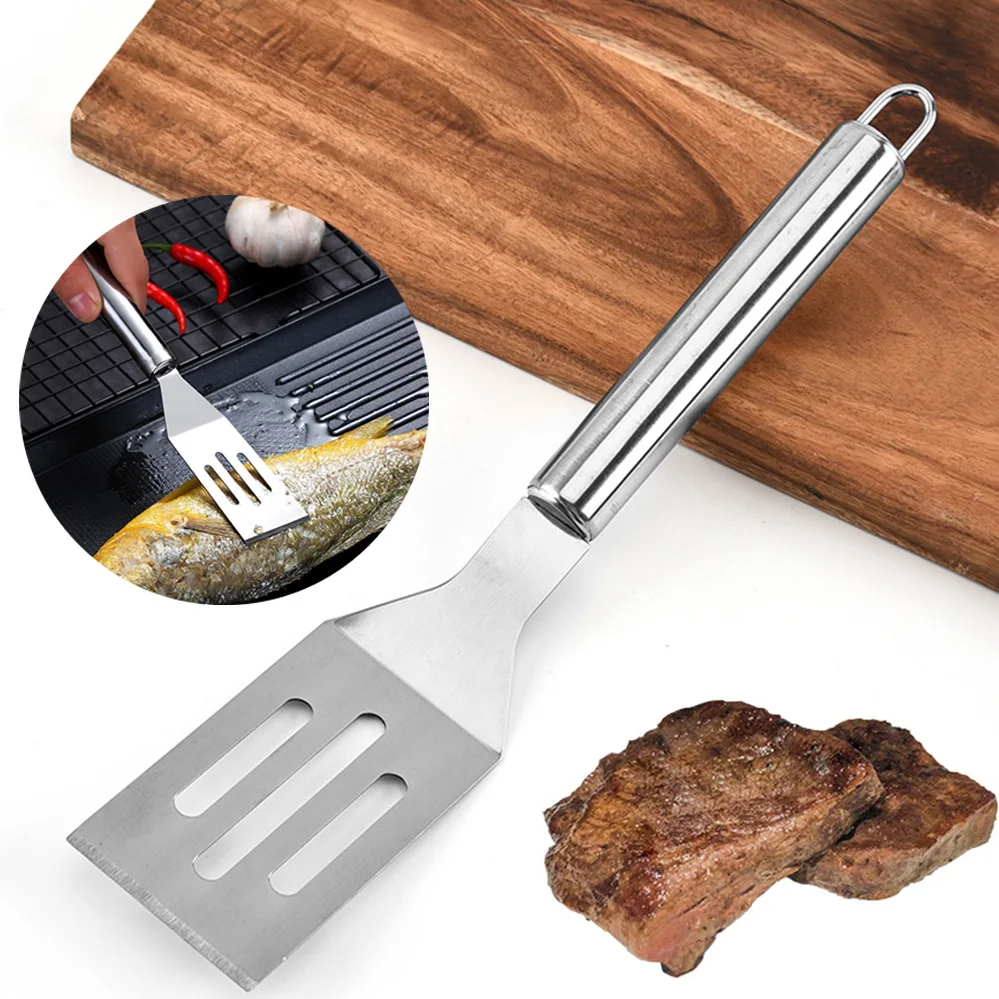 Кухонная посуда из нержавеющей стали металлическая кулинарная лопатка