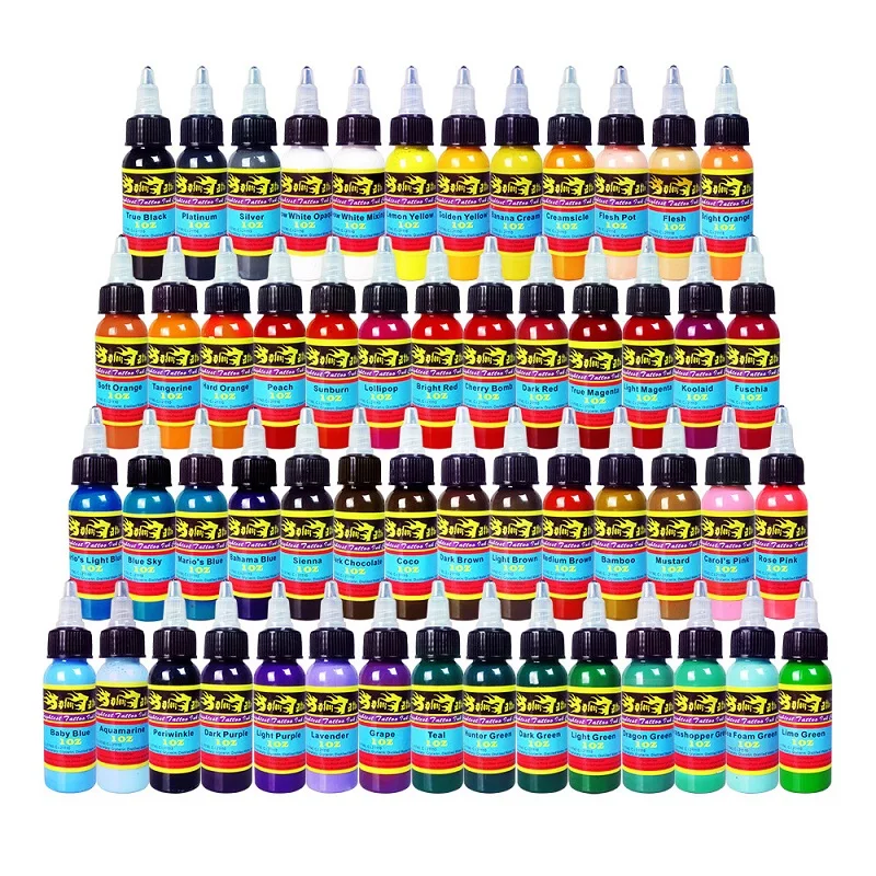 7 Colors 30ml Semi Permanent Makeup Eyebrow Inks Lips Eye Line Tattoo Color Microblading Pigment Eyebrow Tattoo Color Inks Set