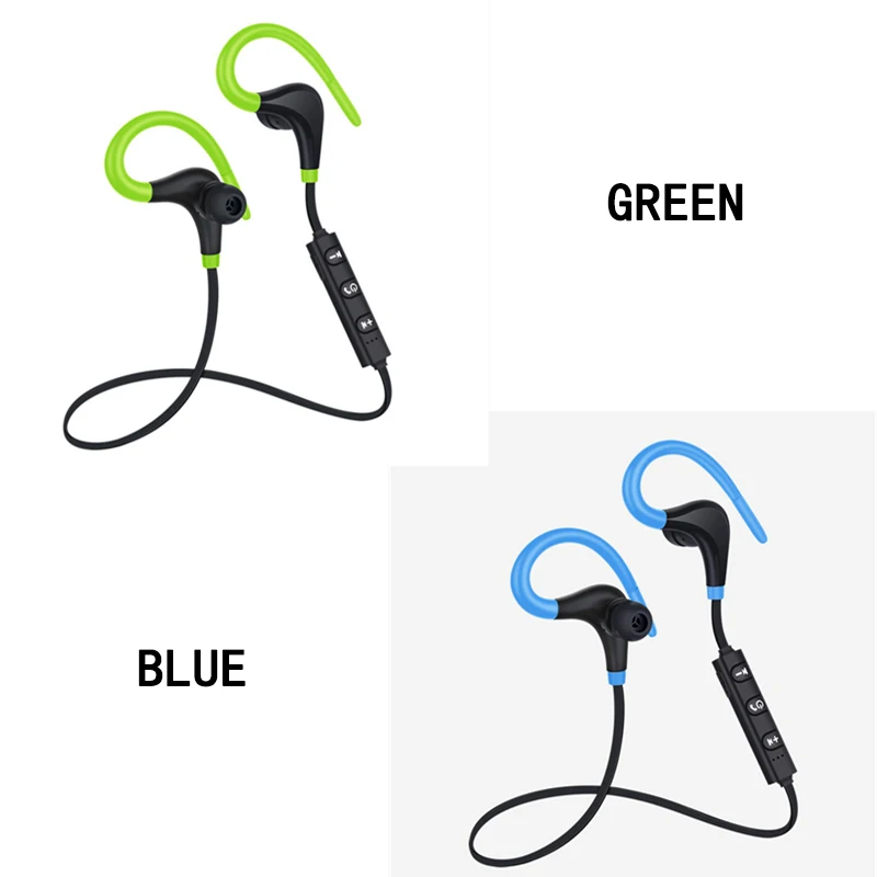 Bluetooth наушники-вкладыши беспроводные наушники IPX5 водонепроницаемые наушники Спорт бас гарнитура с микрофоном для iPhon xiaomi phone - Цвет: Green and blue