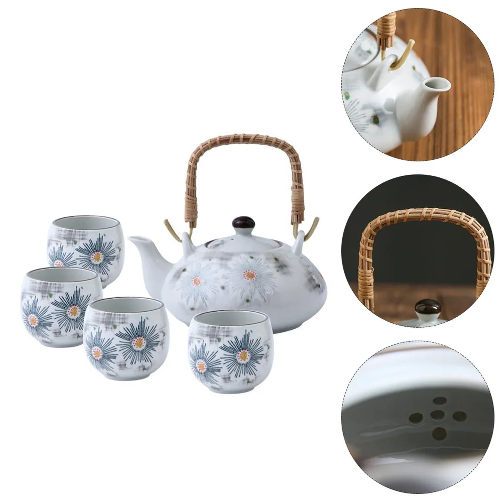 

1 Set Ceramic Teapot Set Durable Teaware Set Creative Delicate Teaware Set