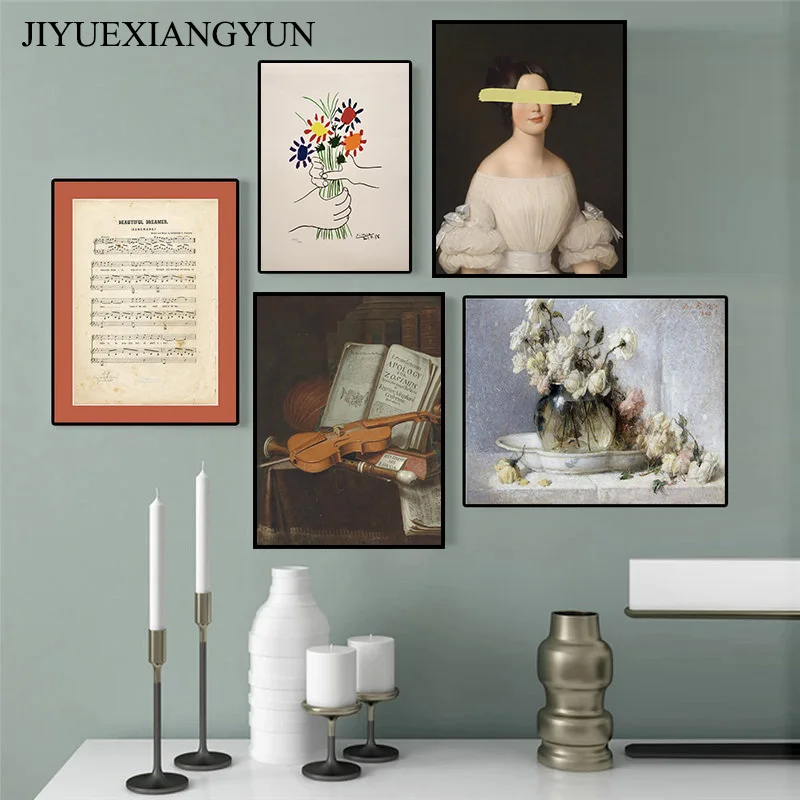 Ретро картина красивая девушка Цитата плакат настенное искусство холст печать