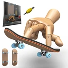 Мини скейтборд на палец, деревянная игрушка, профессиональные стенты, набор для пальцев, новинка, Детский Рождественский подарок