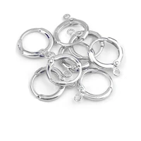 10pcs european leverback earrings 925 sterling silver jewelry fittings lever back splitring earring ear wire