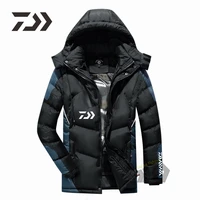 daiwa fishing clothing warm thermal thick removable zipper pocket hiking camping cargo fishing jacket winter windproof outdoor