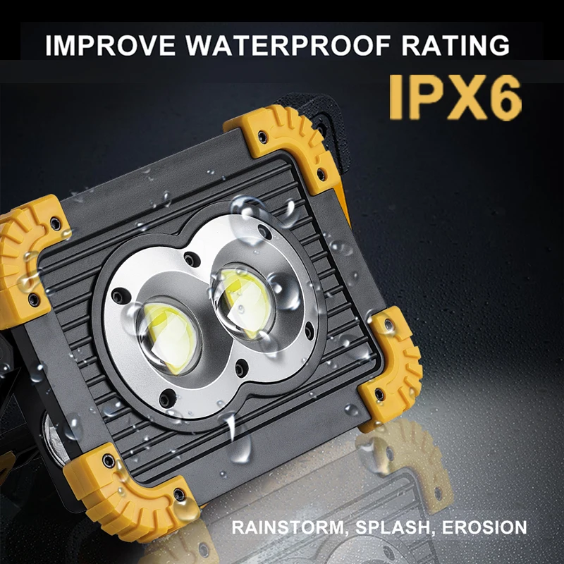 Портативный Точечный светильник с аккумулятором 18650 светодиодный фонарик в