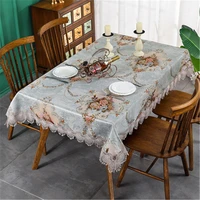 european lace tablecloth bedside table cover desk covers dining christmas party home decoration kitchen supplies wedding decor