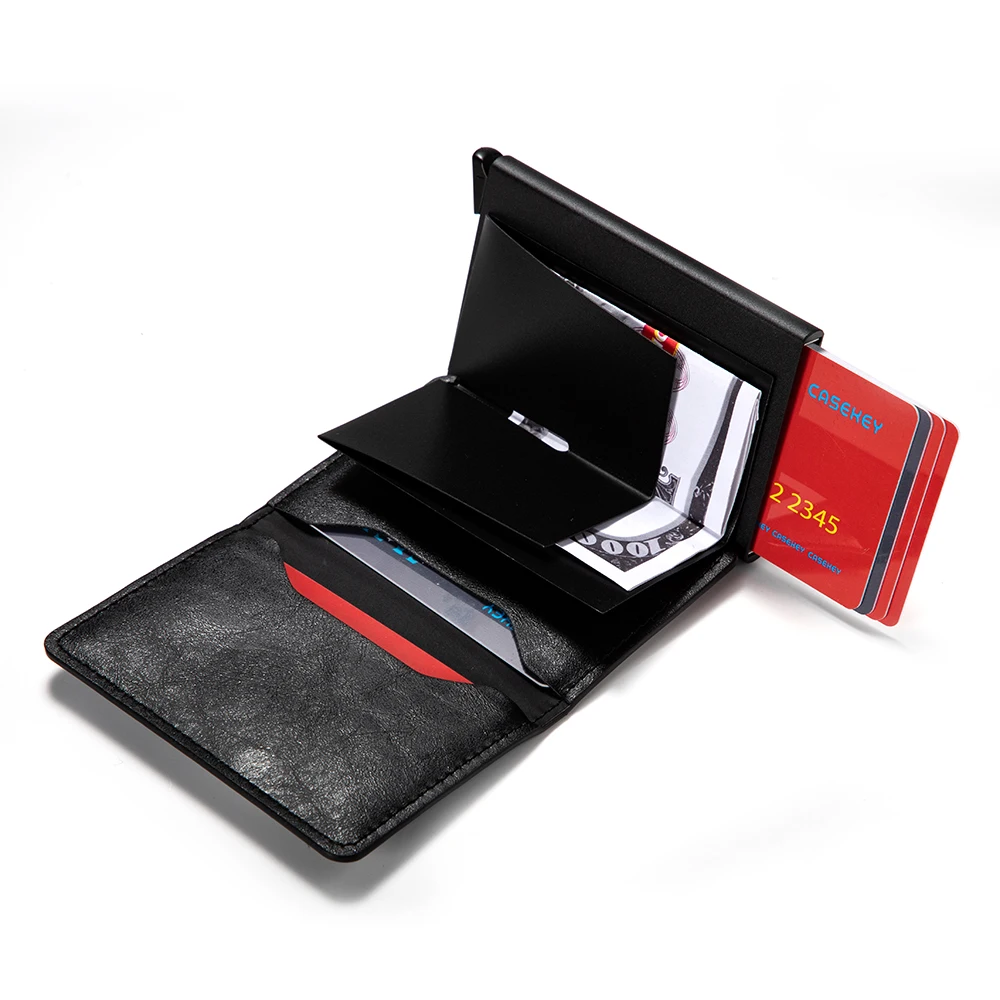 Casekey 2019 держатель кредитных карт для мужчин и женщин металлический RFID винтажный
