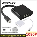 Кабель WVVMVV Mini Displayport-HDMI, конвертер 4K Thunderbolt 2 HDMI для MacBook Air 13 iMac Chromebook, адаптер Mini DP-HDMI