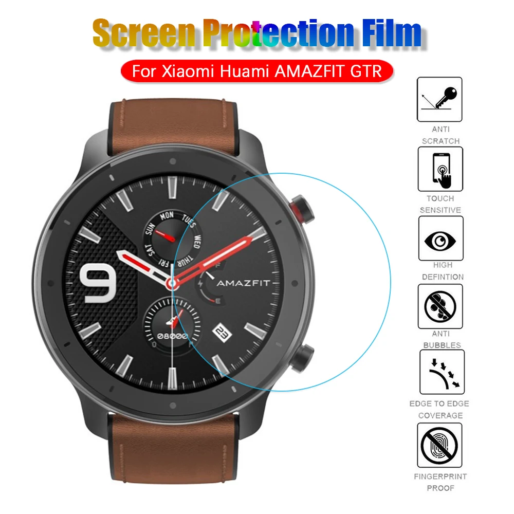 Защита экрана для Xiaomi Huami AMAZFIT GTR 42 мм 47 мягкий чехол из ТПУ прозрачная защитная