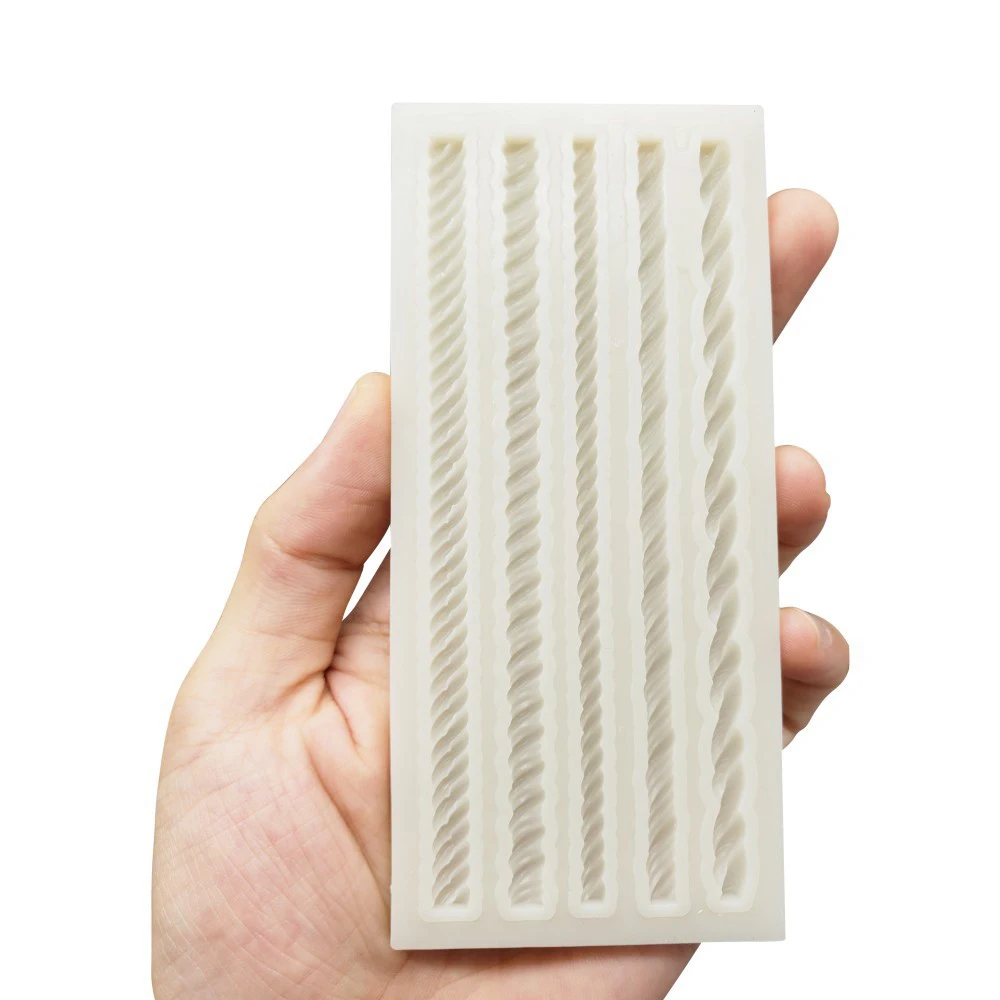 Маленькая жемчужная из силиконы штамповый плетеная веревка для края торта