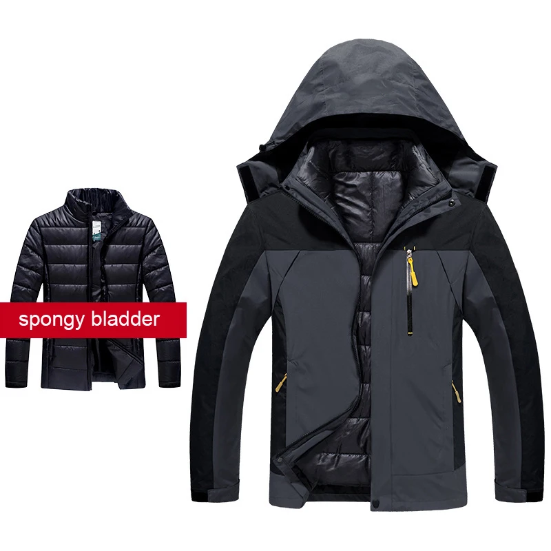 Лыжная куртка Мужская водонепроницаемая зимняя теплое пальто для активного