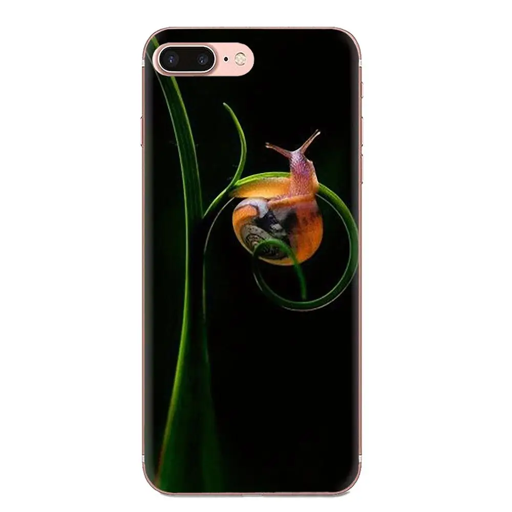 Задние противоударные Чехлы для Apple iPhone 4 4S 5 5C 5S SE 6 6S 7 8 11 Plus Pro X XS Max XR Snail Mushroom