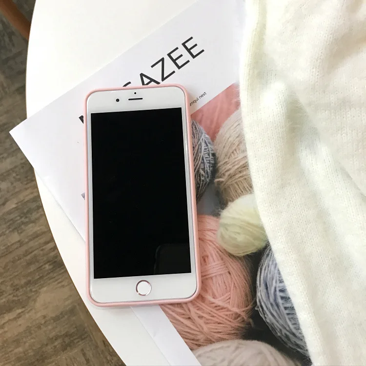 Kawaii японский розовый цветочный чехол для телефона iPhone 7 Puls 6 6S 8 X XS Чехлы Мягкая