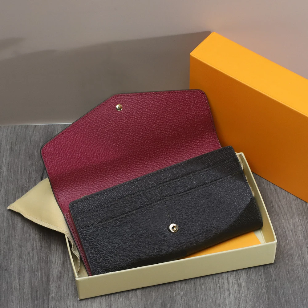 

Top Quality Luxury Design Long Wallet For Women Bill Holder With Multiple Card Slots With Gift Box Fast Delivery Free Shipping