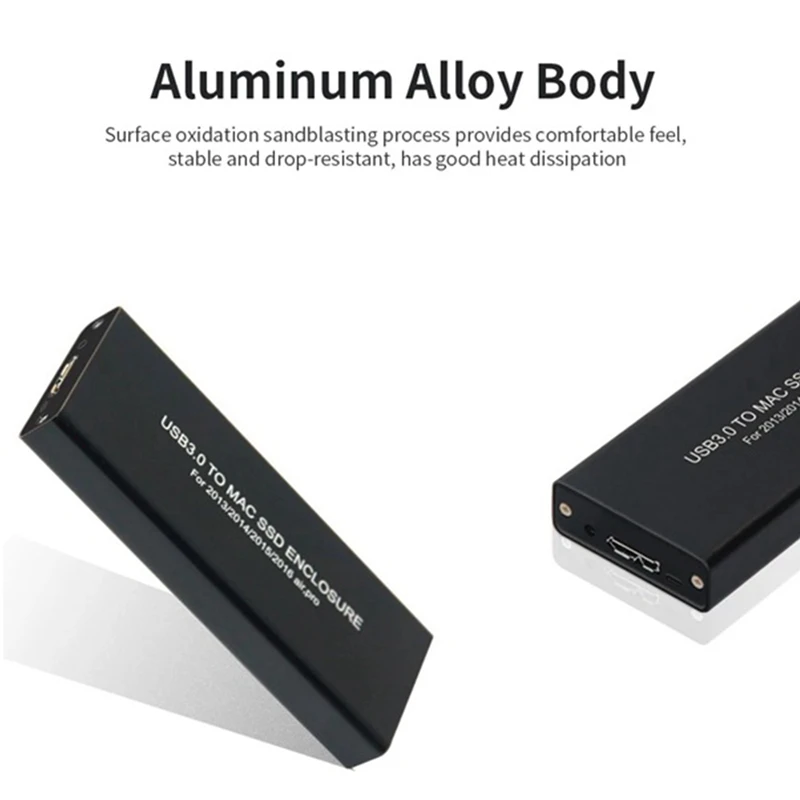

Suitable for Upgrade Apple Air/Pro2013-2017 Solid State SSD Hard Drive Box to USB3.0