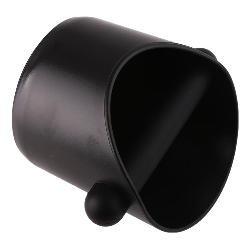 Черный контейнер из АБС пластика для кофе эспрессо с ручкой бариста