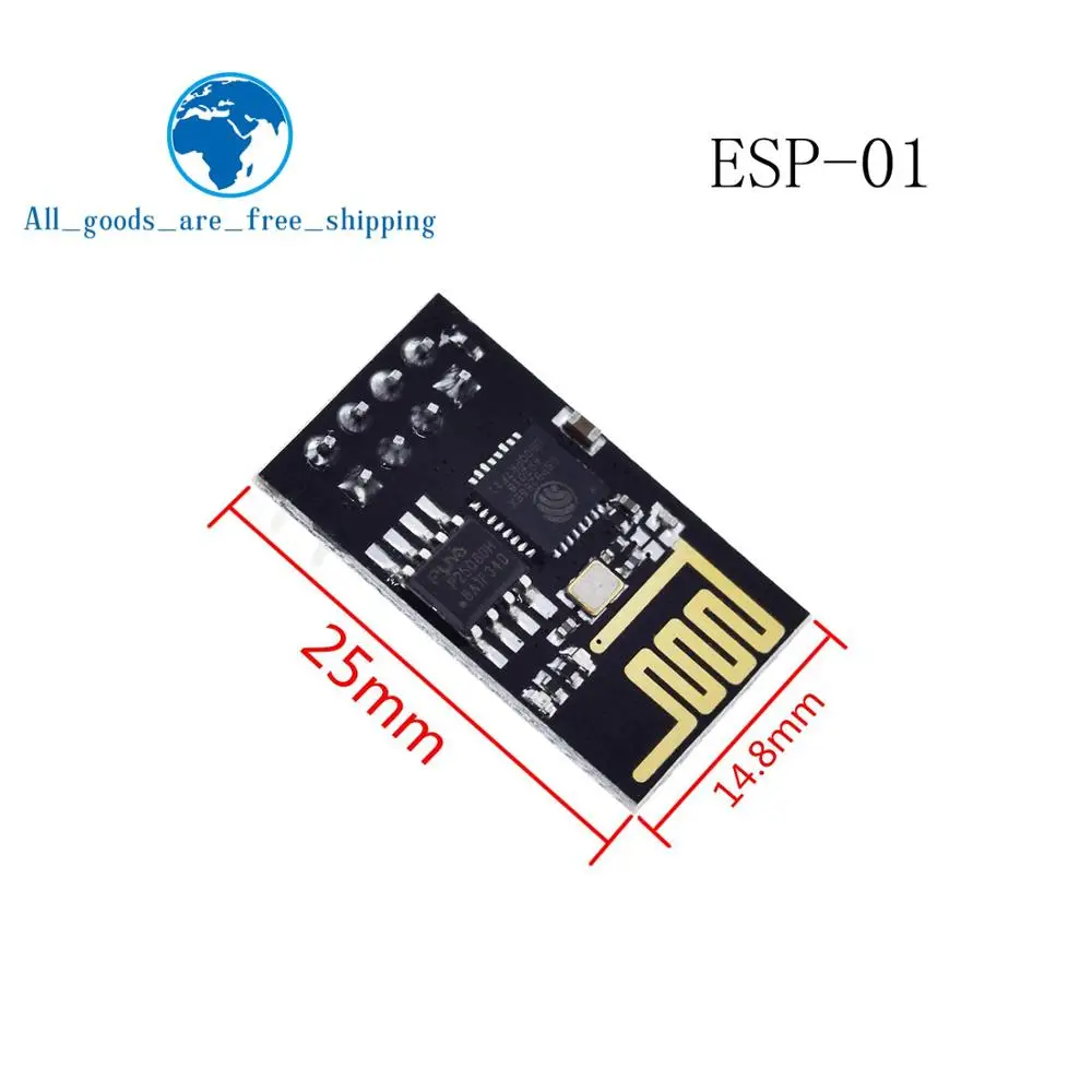ESP01 программатор адаптер UART GPIO0 ESP-01 адаптер ESP8266 CH340G USB к ESP8266 Серийный беспроводной Wifi разработчик плата модуль - Цвет: ESP-01