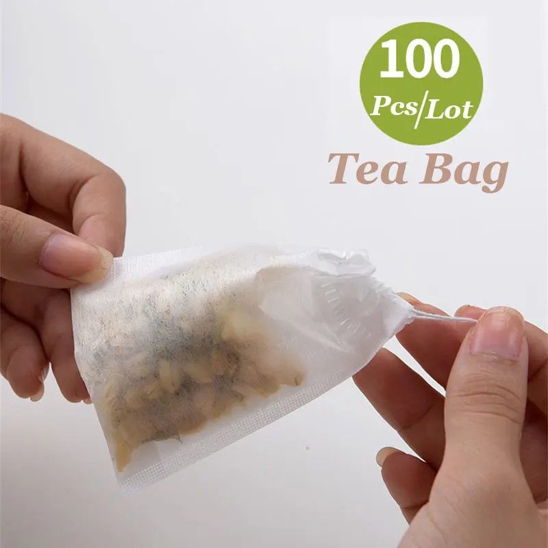 Одноразовые чайные пакетики 100 шт./лот для Пуэра фильтр зеленого чая инфузор со