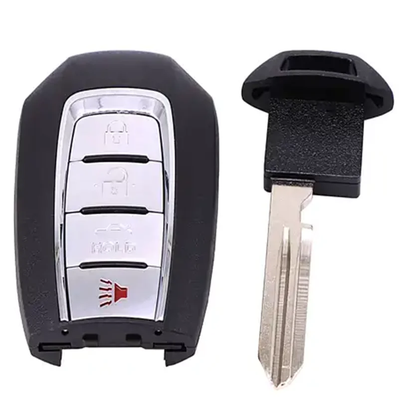 DAKATU 4/5 Button Smart Remote Key Shell case For Infiniti G25 G35 G37 Replacement Blanks Case with Emergency Uncut Blade | Автомобили и